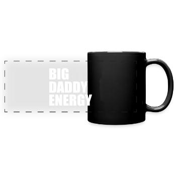 Big daddy energy - Panorama-Tasse farbig - Schwarz - Vorne
