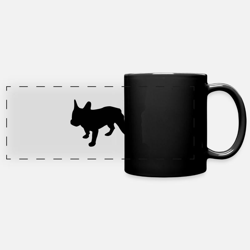 bouledogue francais - Mug panoramique uni - noir