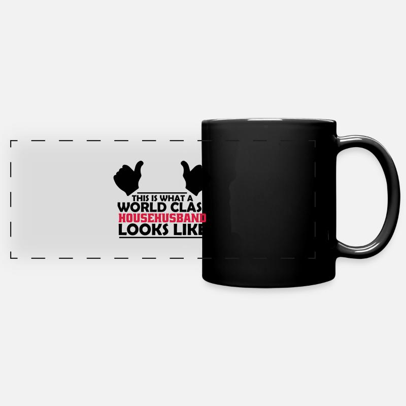 world class househusband - Full Colour Panoramic Mug - black