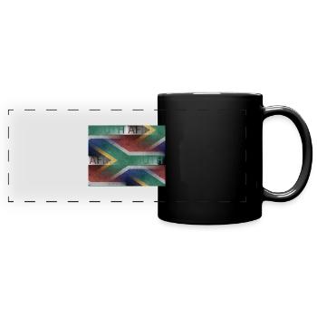 Afrique du Sud - art design - Mug panoramique uni - noir - Devant