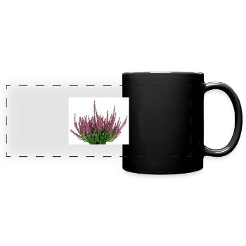 Pagan. Heather Calluna vulgaris - Full Colour Panoramic Mug - black - Front