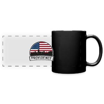 Vorsehung - Panorama-Tasse farbig - Schwarz - Vorne