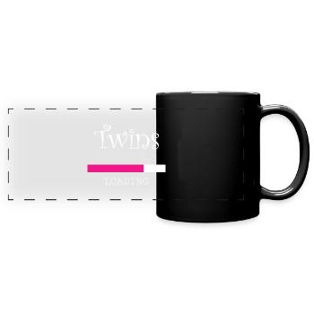 Grossesse Baby shower Babyshower Boy Girl - Mug panoramique uni - noir - Devant