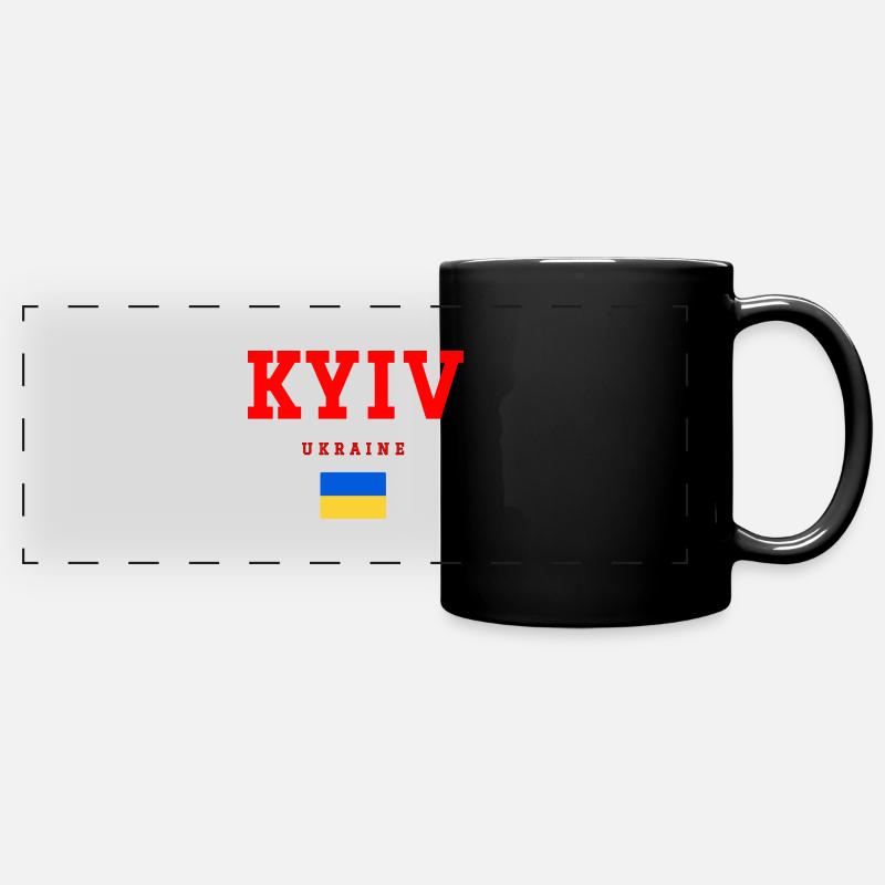 Kiev, Ukraine - Mug panoramique uni - noir