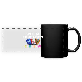 Sonderschule Sonderpädagogik Förderbedarf Fördern - Panorama-Tasse farbig - Schwarz - Vorne