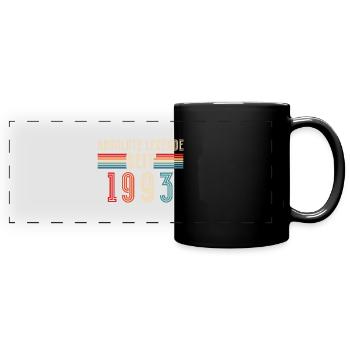 Jahrgang 1993 Geburtstag Mann 30er 30 Geburtstag - Panorama-Tasse farbig - Schwarz - Vorne
