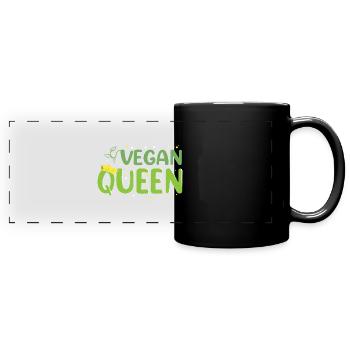 Veganism Vegetable Veggies - Full Colour Panoramic Mug - black - Front