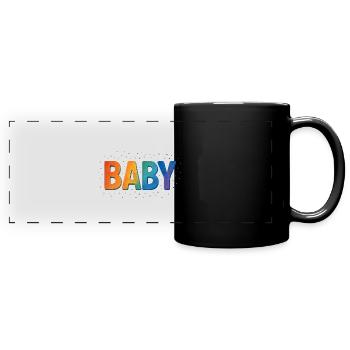 BÉBÉ - Mug panoramique uni - noir - Devant