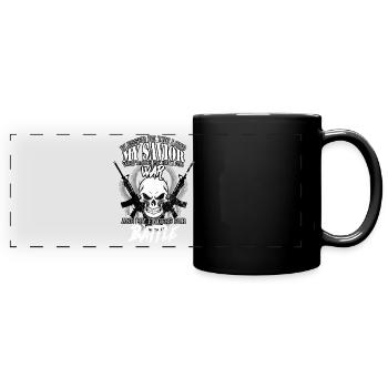 US Army America Patriot soldier gift - Full Colour Panoramic Mug - black - Front