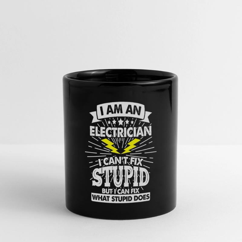 electrician electrical engineering master trainee apprentice Full Colour Panoramic Mug