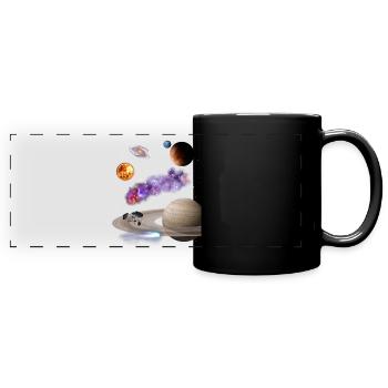 Space - Full Colour Panoramic Mug - black - Front