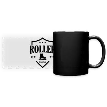 Patinage à roulettes - Roller - Mug panoramique uni - noir - Devant