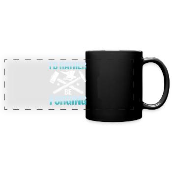 I'd Rather Be Forging - Panorama-Tasse farbig - Schwarz - Vorne