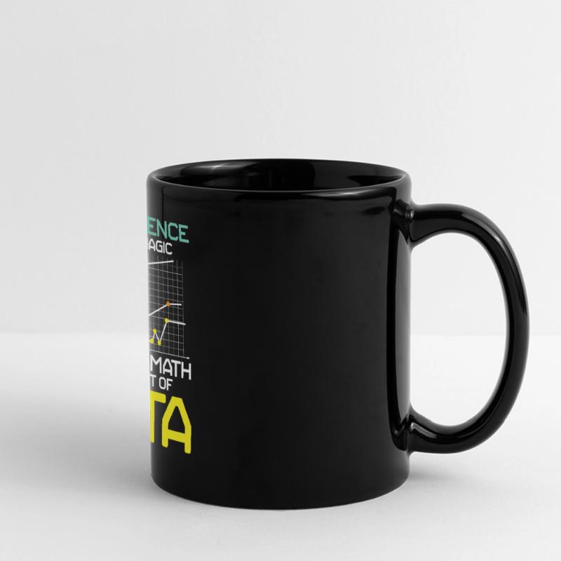 Data Science It's Not Magic It's Just Math Data Panorama-Tasse farbig