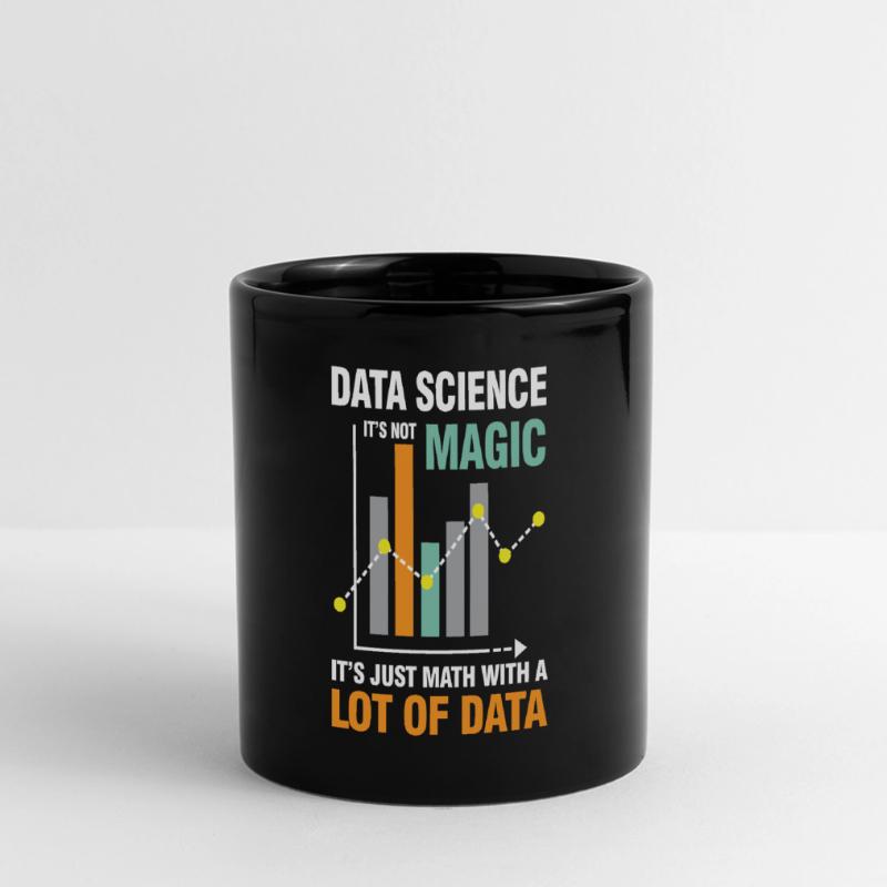 Data Science It's Not Magic It's Just Math Data Panorama-Tasse farbig