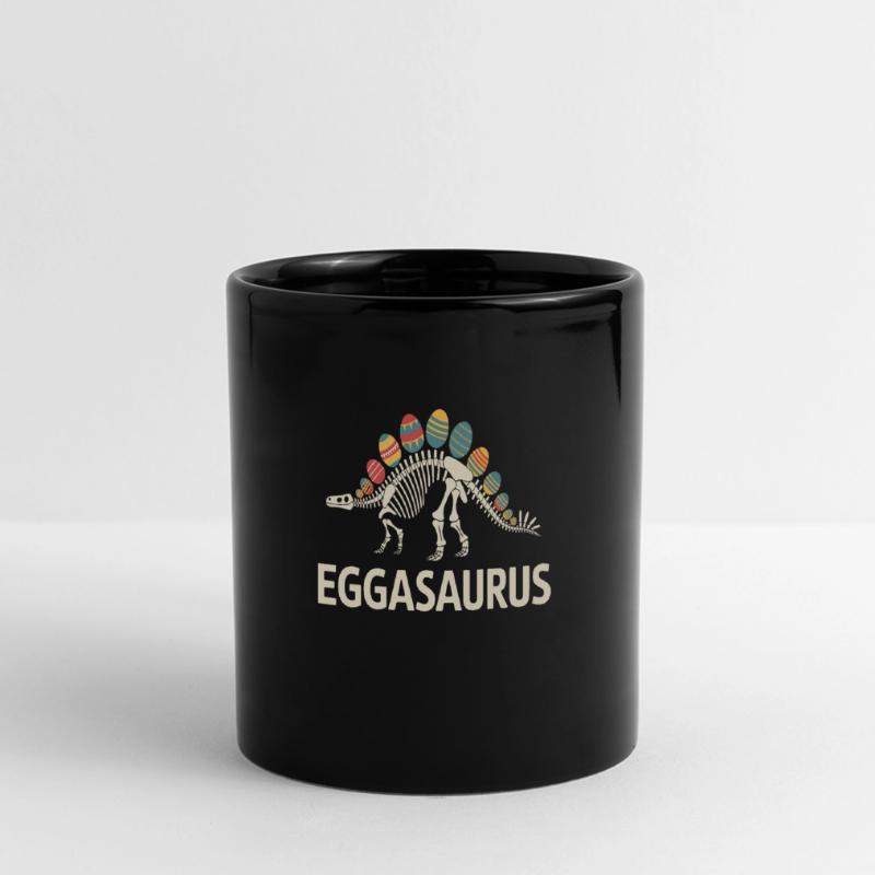 Eggasaurus Dinosaur Skeleton with Easter Eggs Full Colour Panoramic Mug
