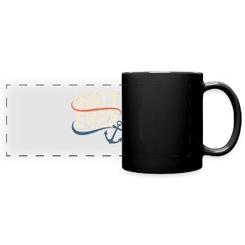 Watt Ever Maritime Anchor Motif - Full Colour Panoramic Mug - black - Front