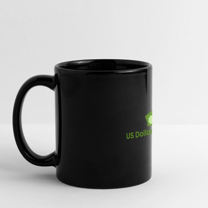 US Dollar wird einbrechen Panorama-Tasse farbig
