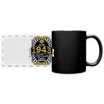 1943 JUNE - Full Colour Panoramic Mug - black - Front