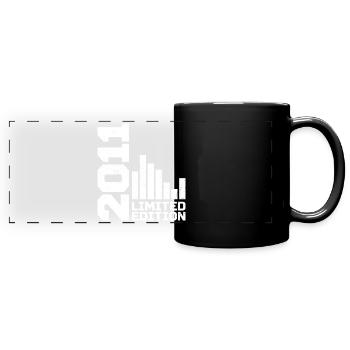 Vintage 2011 Geburtstagsgeschenk 2011 Baujahr 2011 - Panorama-Tasse farbig - Schwarz - Vorne