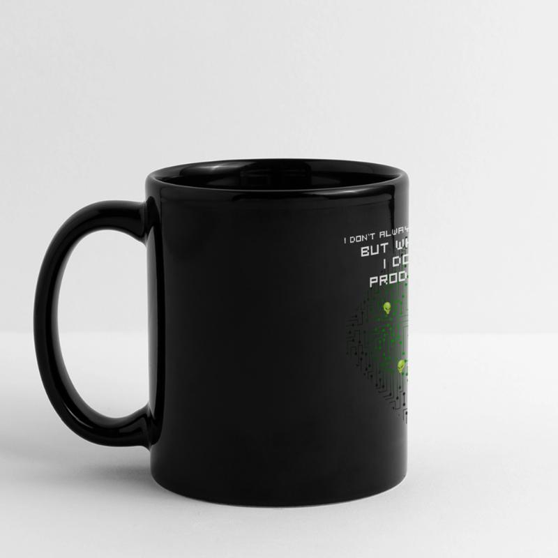 test code nerd joke spruch pc programmer geek i Full Colour Panoramic Mug