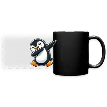 Penguin Dab A Cool Dancing Penguin Dabbing D - Mug panoramique uni - noir - Devant