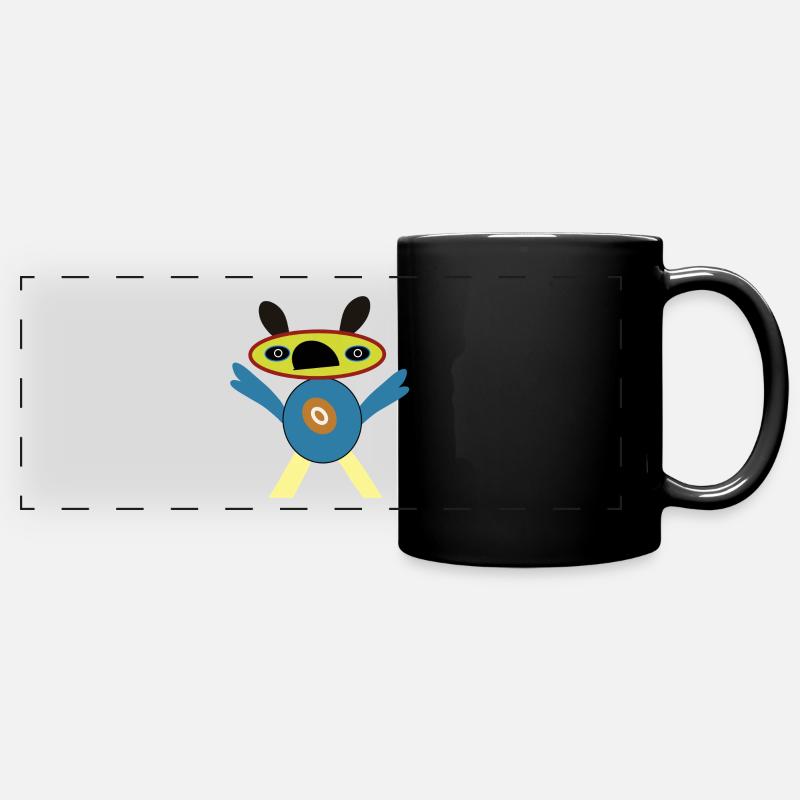 The Blueheads - Full Colour Panoramic Mug - black