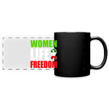 Women life freedom - Full Colour Panoramic Mug - black - Front