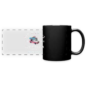 Graphique du film - Mug panoramique uni - noir - Devant