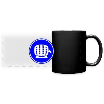 Beer barrel - Full Colour Panoramic Mug - black - Front