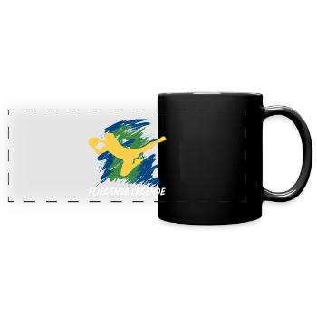 Torwart Für Tormann Torfrau Torhüter - Panorama-Tasse farbig - Schwarz - Vorne
