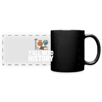 Geschichte Lehrer Lektion Professor Historiker - Panorama-Tasse farbig - Schwarz - Vorne