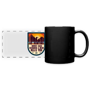 Hunt hunters - Full Colour Panoramic Mug - black - Front