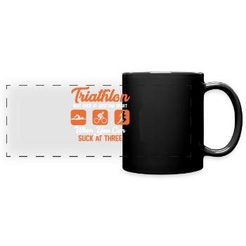 Triathlon Sport - Mug panoramique uni - noir - Devant