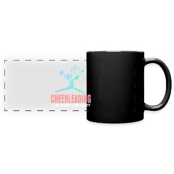 Cheerleading - Full Colour Panoramic Mug - black - Front