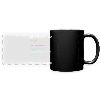 Programmierer - Panorama-Tasse farbig - Schwarz - Vorne