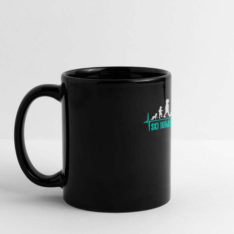 Saut à ski Evolution Naissance Mug panoramique uni