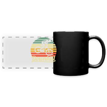 Downhill - Mug panoramique uni - noir - Devant
