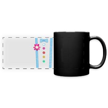 Clown Costume - Full Colour Panoramic Mug - black - Front