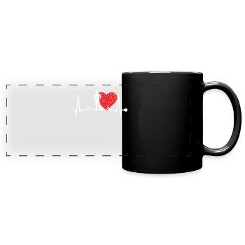 Médecin paramédical urgentiste - Mug panoramique uni - noir - Devant