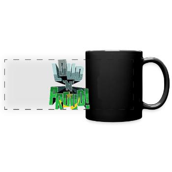 Mauritanie Pride Loud N Proud - Mug panoramique uni - noir - Devant