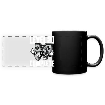 Level 20 Complete Geburtstagsgeschenk 20 Jahre - Panorama-Tasse farbig - Schwarz - Vorne