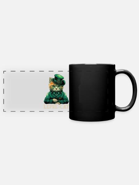 Lepre-Cat St. Patty - Panorama-Tasse farbig - Schwarz