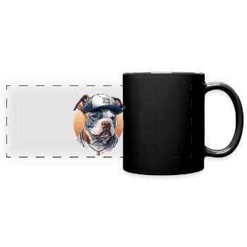 Bulldog Blue Cap Sportif - Full Colour Panoramic Mug - black - Front