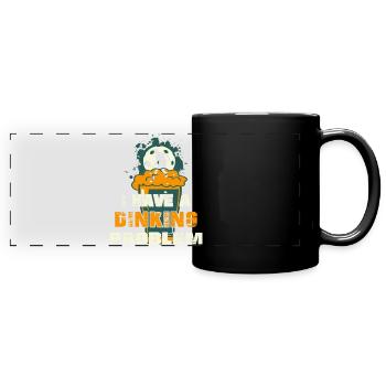 Pickleball T Shirt I Have a Dinking Problem - Full Colour Panoramic Mug - black - Front