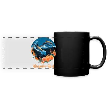 Ningaloo Reef - Panorama-Tasse farbig - Schwarz - Vorne