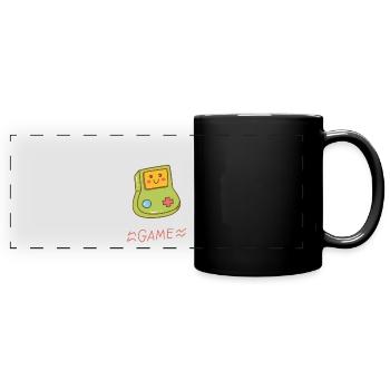 Kawaii Gaming - Sweet fun! - Full Colour Panoramic Mug - black - Front