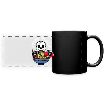 Nouilles s’il vous plaît - Mug panoramique uni - noir - Devant