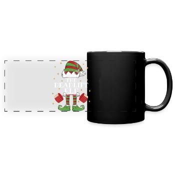 Le Deadlift Elf Fitness - Mug panoramique uni - noir - Devant