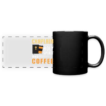Chaplain Pastor - Full Colour Panoramic Mug - black - Front